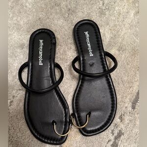 Jeffrey Campbell Black Toe Ring Sandals